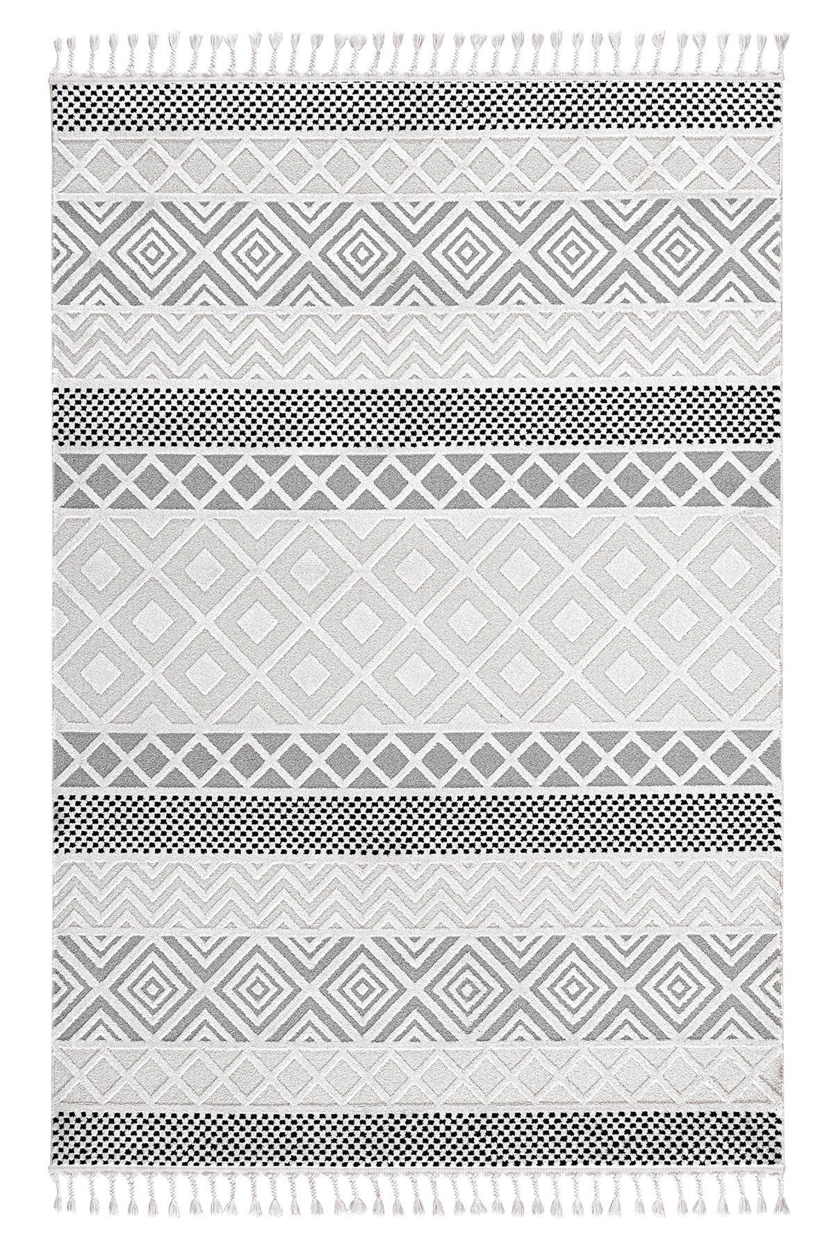 Buhalı Koza Monaco 33342 B Krem Siyah 160X230 - Outlet