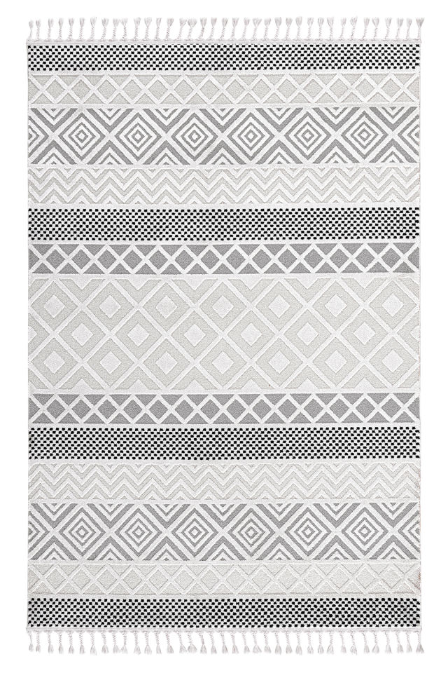 Buhalı Koza Monaco 33342 B Krem Siyah 160X230 - Outlet