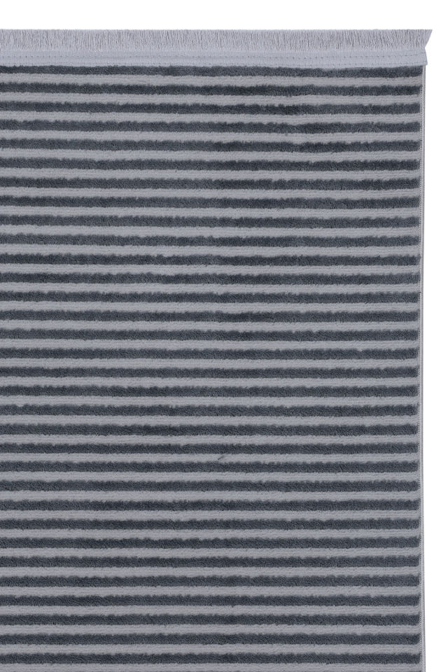Buhalı Stripe Antrasit Salon Oturma Odası Yatak Odası Koridor Makine Halısı