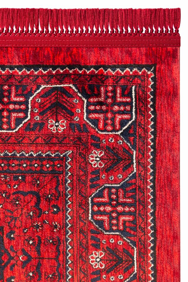 Afgan 601 Dekoratif Kaymaz Tabanlı Halı