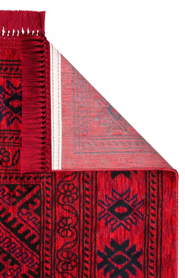 Afgan 602 Dekoratif Kaymaz Tabanlı Halı